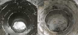 ダクト内清掃 before after